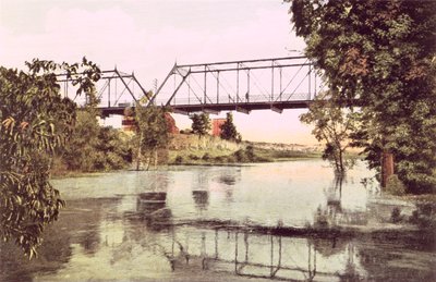 Brücke über den Trinity River, Dallas von American School